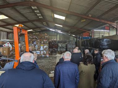 Geraint Thomas, Bargoed Farm owner, provided a tour, showing the sustainability practices they currently follow